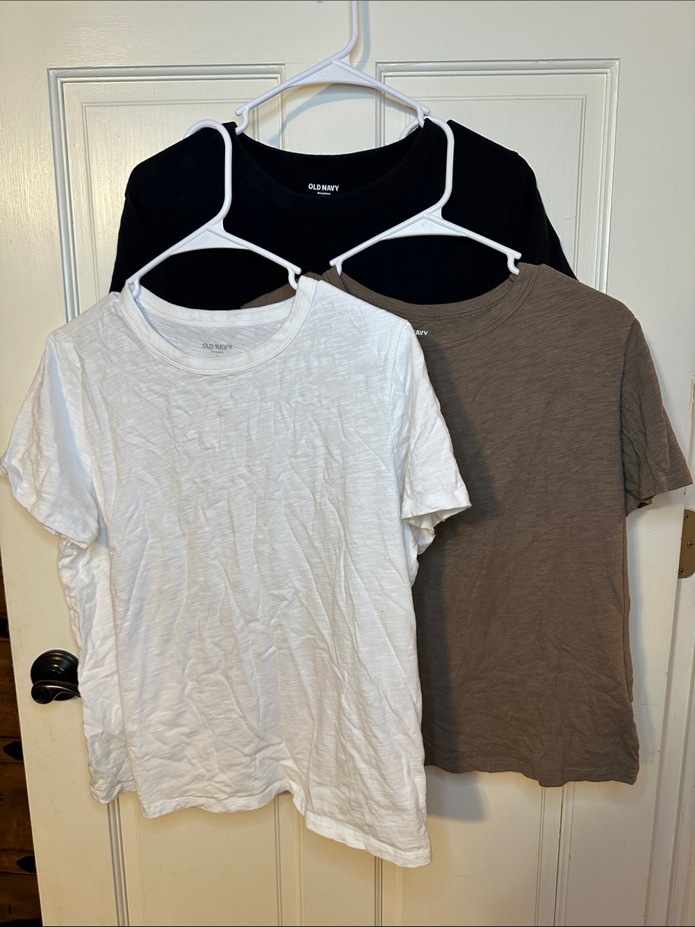 Old Navy Women’s Short Sleeve Tees in Black, White & Brown